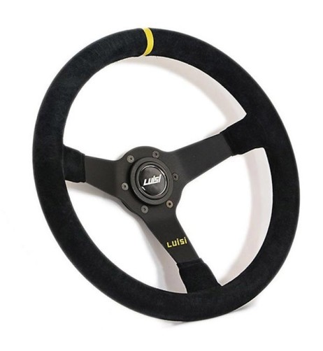 Volante universale Luisi Mirage Corsa 350mm in camoscio nero