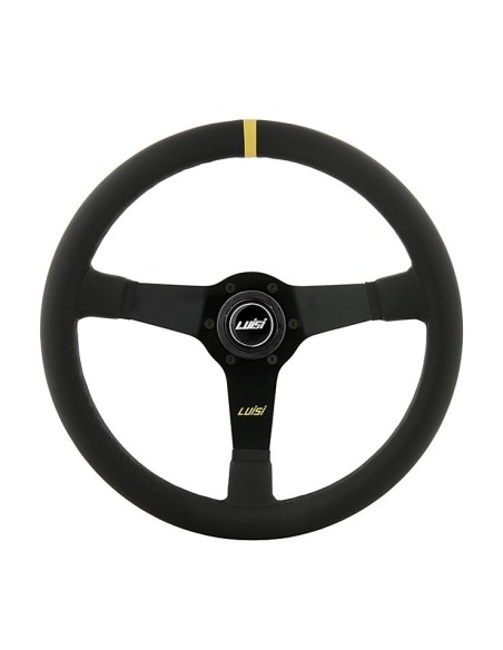 Volante universale Luisi Mirage Corsa 350mm in pelle nera
