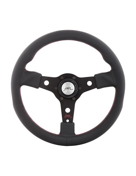 Volante universale Luisi Racing 350mm in pelle nera
