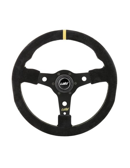 Volante universale Luisi Racing Corsa 350mm in camoscio nero