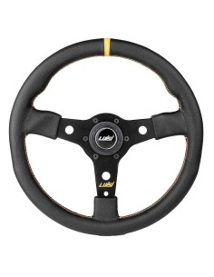 Volante universale Luisi Racing Corsa 350mm in pelle nera