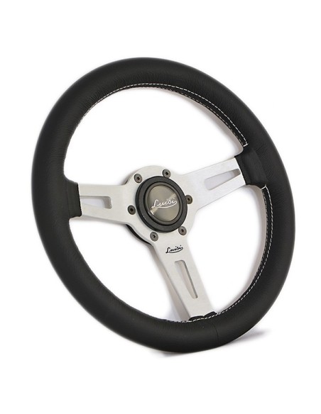 Volante universale Luisi Sharav 315mm in pelle nera