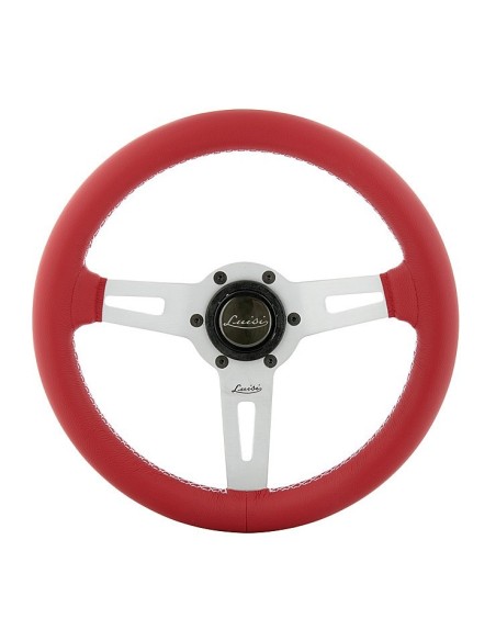 Volante universale Luisi Sharav 315mm in pelle rossa