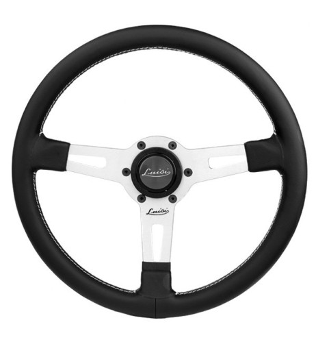 Volante universale Luisi Sharav 340mm in pelle nera