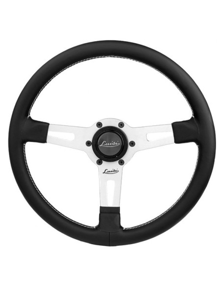 Volante universale Luisi Sharav 340mm in pelle nera