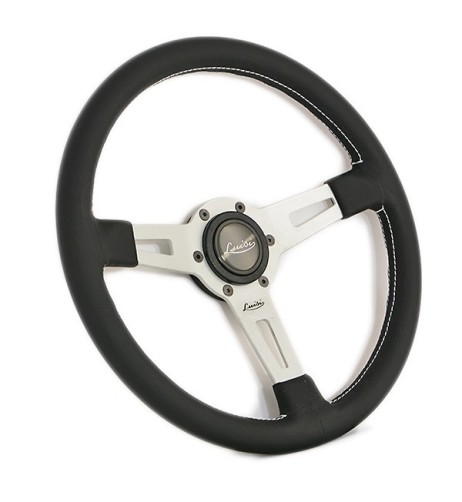 Volante universale Luisi Sharav 340mm in pelle nera