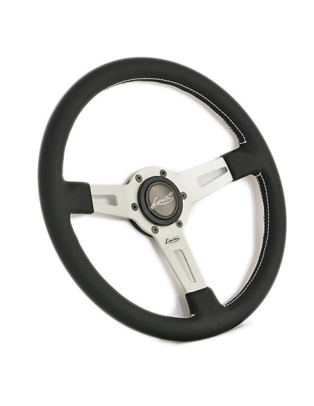 Volante universale Luisi Sharav 340mm in pelle nera