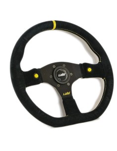 Volante universale Luisi Stealth Corsa HP 355mm in camoscio 2