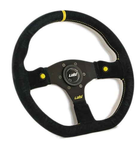 Volante universale Luisi Stealth Corsa HP 355mm in camoscio