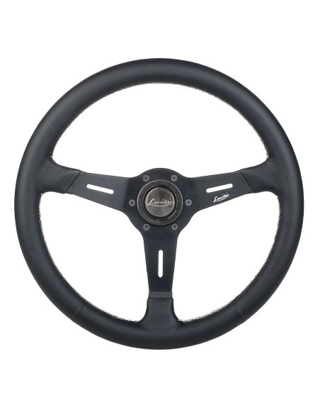 Volante universale vintage Luisi Mistral 372mm in pelle