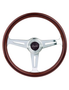 Volante universale vintage Luisi Montecarlo 390mm in mogano