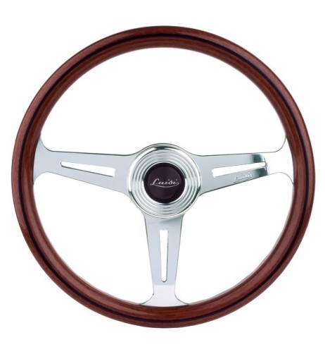 Volante universale vintage Luisi Montecarlo 390mm in mogano