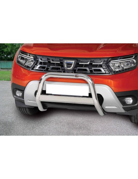 Bull Bar protezione anteriore inox lucido 60mm Dacia Duster 2021 2023