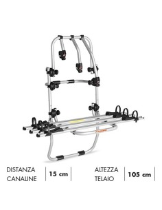 Portabici 3 bici posteriore da portellone VAN BICI OK VAN MTB