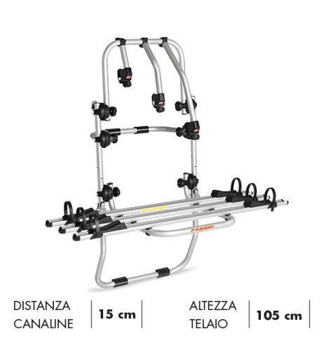 Portabici 3 bici posteriore da portellone VAN BICI OK VAN MTB