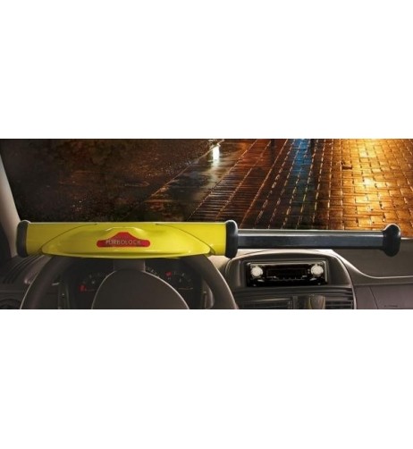 Antifurto meccanico corazzato auto blocca volante universale telescopico