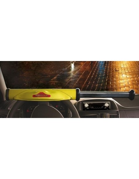 Antifurto meccanico corazzato auto blocca volante universale telescopico