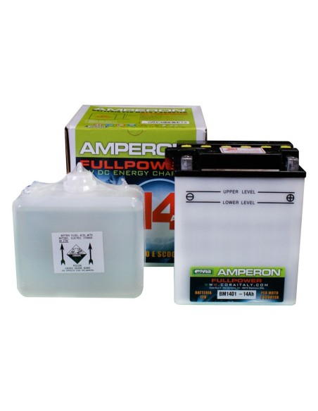 Batteria moto scooter piombo antimonio 14Ah 190A 12V CB14LA2 YB14L A2 134x8