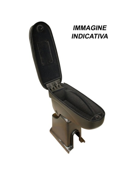 Bracciolo portaoggetti similpelle nero Opel Vectra C dal 2002