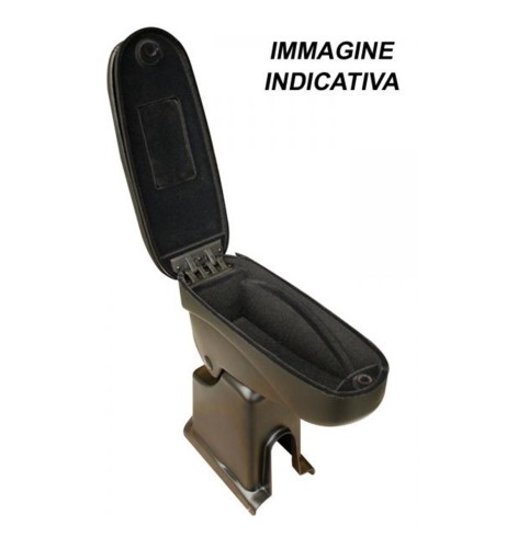 Bracciolo portaoggetti similpelle nero Peugeot 208 2008 dal 2019