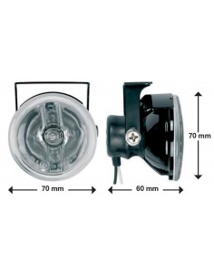 Coppia fari ausiliari di profondita BRL0382 RING 12V 55W alogene 70x70x60m 2