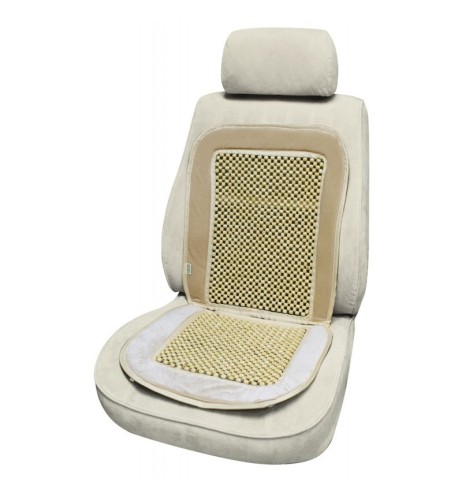 Coprisedile singolo schienale pluristagionale con microsfere beige