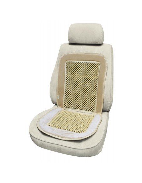 Coprisedile singolo schienale pluristagionale con microsfere beige