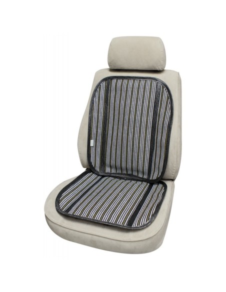 Coprisedile singolo schienale traspirante Active Fresh rigato scuro