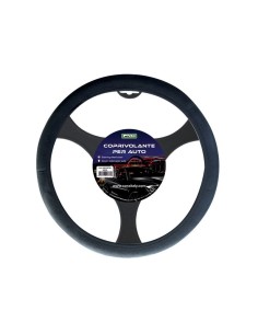 Coprivolante auto 35 39cm universale in sottile microfibra colore nero