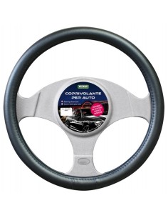 Coprivolante auto 37 39cm universale ecopelle colore nero 000120803