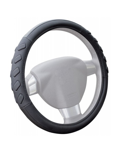 Coprivolante auto 37 39cm universale poliuretano nero con grip