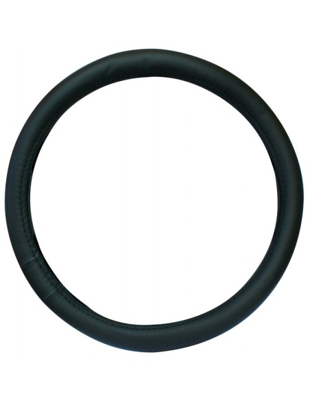 Coprivolante auto 37 39cm universale sportivo ecopelle nero