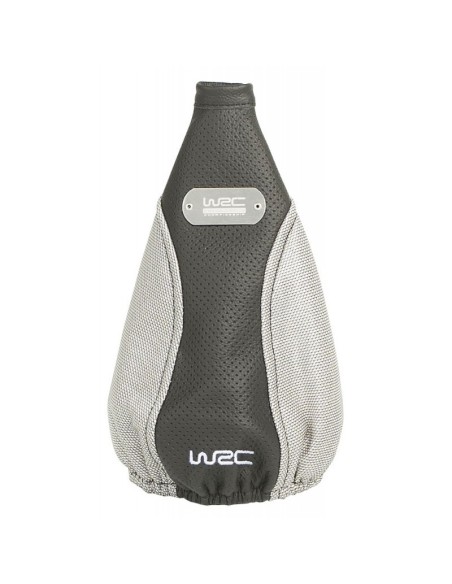 Cuffia cambio universale WRC in cuoio silver look