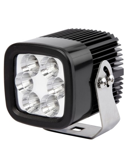 Faro da lavoro Cube 6 LED 12 24V IP67 18W fascio spot 88x100x106mm