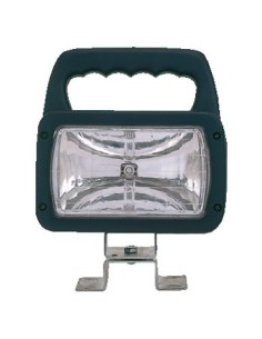 Faro spot da lavoro orientabile 12 24V con lente antiurto 230x178x85mm