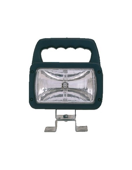 Faro spot da lavoro orientabile 12 24V con lente antiurto 230x178x85mm