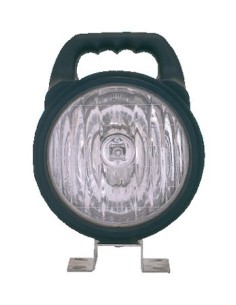 Faro spot da lavoro orientabile 12 24V con lente antiurto 255x168x115mm