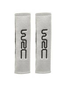 Kit 2 cuscini passacintura silver con ricamo WRC nero