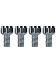 Kit 4 bulloni antifurto ruote auto cerchi in acciaio M12x1 50 20mm T17 sfer