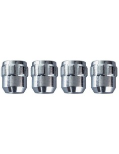 Kit 4 dadi antifurto ruote auto cerchi in lega M 12x1 50 27mm T21 60 gradi
