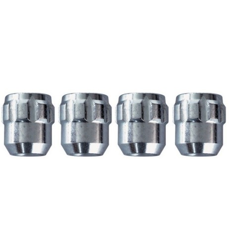 Kit 4 dadi antifurto ruote auto cerchi in lega M 14x1.50 22mm T21 60 gradi