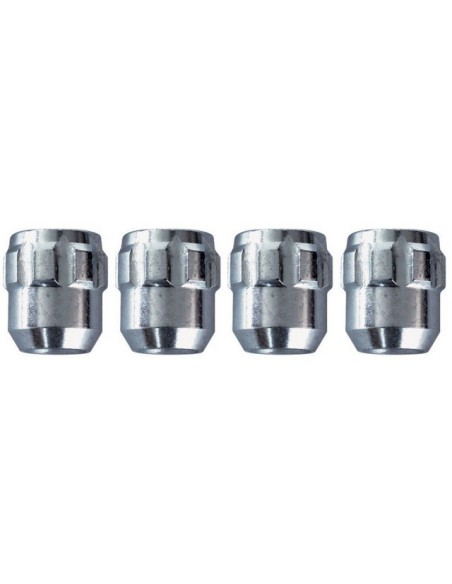 Kit 4 dadi antifurto ruote auto cerchi in lega M 14x1.50 22mm T21 60 gradi