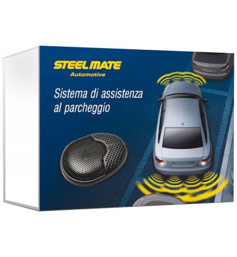 Kit 4 sensori di parcheggio Steelmate PS400C1 Posteriori con buzzer 12V