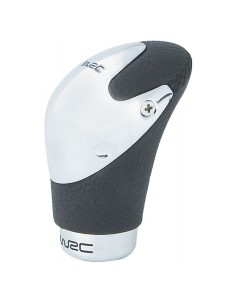 Pomello auto universale alluminio WRC Feeling con inserti in pelle