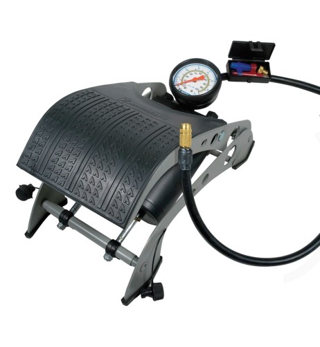 Pompa a doppio pedale Michelin manometro analogico