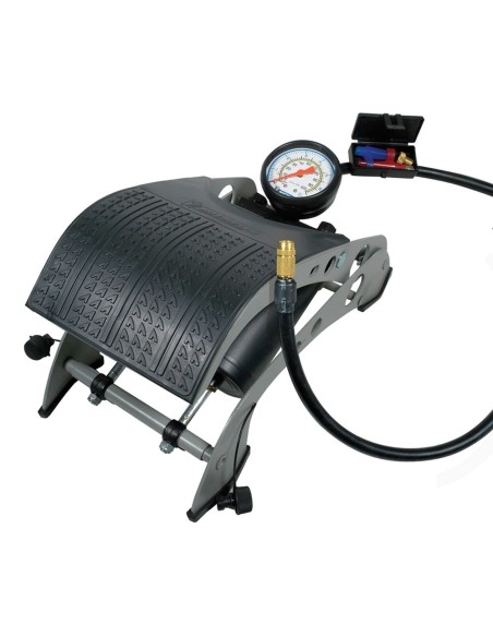 Pompa a doppio pedale Michelin manometro analogico