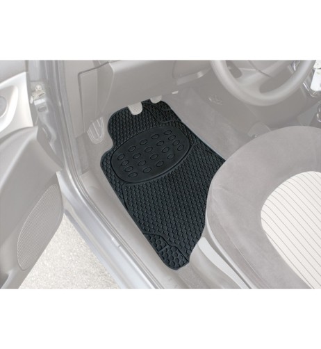 Tappeti tappetini auto in gomma universali neri inodore Unifit