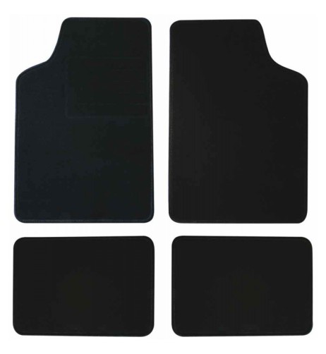 Tappeti tappetini auto in moquette universali neri Houston