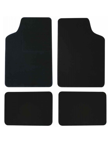 Tappeti tappetini auto in moquette universali neri Houston