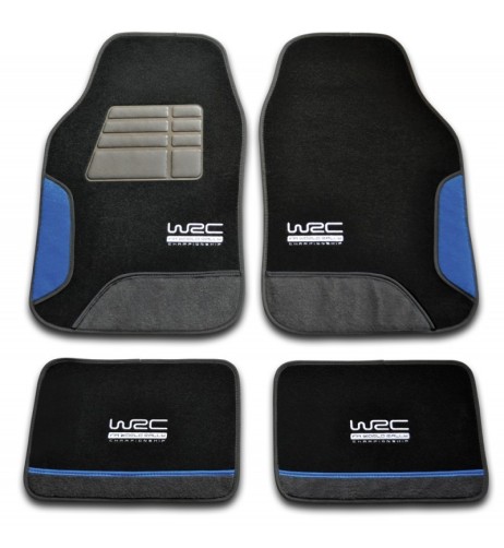 Tappeti tappetini auto universali WRC Blue Race in moquette